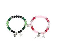XFSRG Pareja Pulsera Amor 1 Par de Pulseras Magnéticas para Parejas Mejor Amigo Corazón de Amor Pulseras con Colgante Joyería para Novios Novias Regalo de San Valentín