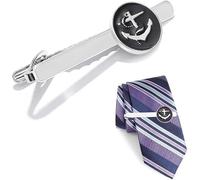 Xfsrg Pasador De Corbata Clásico De Ancla Náutica Elegante En Acabado Plateado Accesorio Para Camisa De Hombre Diseño Fino Clip De Corbata Resistente Y Sofisticado