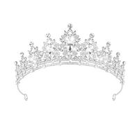 XFSRG Pedrería Tiara Mujer Lujosa y Brillante Corona Elegancia Accesorios para Cumpleaños Tocado para Novias