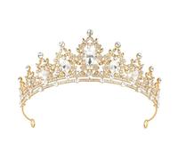 XFSRG Pedrería Tiara Mujer Lujosa y Brillante Corona Elegancia Accesorios para Cumpleaños Tocado para Novias