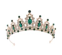 XFSRG Pedrería Tiara Mujer Lujosa y Brillante Corona Elegancia Accesorios para Cumpleaños Tocado para Novias