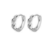 XFSRG Pendientes Aro De Plata Esterlina 925 Para Mujer Como Aros Trenzados Hipoaalergénicos Diseño Ligero Con Acabado Premium Para Comodidad Diaria