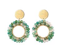 XFSRG Pendientes Bohemios Redondos para Mujer Aros Colgantes Circulares de