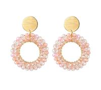 XFSRG Pendientes Bohemios Redondos para Mujer Aros Colgantes Circulares de