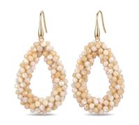 XFSRG Pendientes Colgantes Boho para Mujer de Gota Agua Ovalados