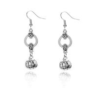 XFSRG Pendientes Halloween Mujer Vintage Gótico Pendientes Colgantes con Motivos Clásicos de Halloween Joyería para Fiesta de Disfraces y Uso Diario (Plateado-3)