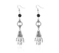 XFSRG Pendientes Halloween Mujer Vintage Gótico Pendientes Colgantes con Motivos Clásicos de Halloween Joyería para Fiesta de Disfraces y Uso Diario (Plateado-1)