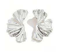 XFSRG Pendientes Hoja de Ginkgo para Mujer Hojas Colgantes Hoja Ginkgo Biloba Pendientes en Forma de Abanico Joyería Llamativa para Fiesta Boda