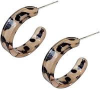 XFSRG Pendientes Mujer Aros Leopardo Modernos y Elegantes para Todas las Ocasiones Estilo Único y Sofisticado