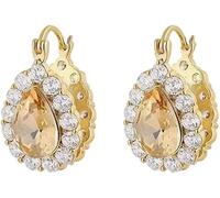 XFSRG Pendientes Mujer Dorados con Cristales Brillantes Elegantes Pendientes de Gota para Mujer Joyería de Moda para Todas las Ocasiones
