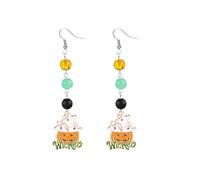 XFSRG Pendientes Mujer Halloween Calabaza Fantasma Araña Colgantes Divertidos Pendientes Acero Inoxidable Accesorios para Halloween (D)