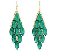 XFSRG Pendientes Mujer Pendientes Mujeres Brillante Colgantes de Cúbica Zirconia Personalidad Bohemio Retro Exagerado Joyas para Boda Nupcial