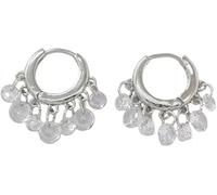 XFSRG Pendientes Mujer Plata con Cristales Colgantes Joyas Elegantes para Todas las Ocasiones Regalos Originales para Mujer