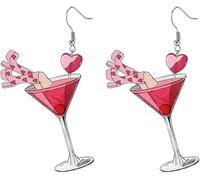 XFSRG Pendientes Mujer Plata de Cóctel con Diseño Único para Fiestas y Celebraciones Pendientes Originales para Mujer