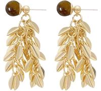 XFSRG Pendientes Mujer Plata Dorados Aros Oro Largos Bisutería Amarillos Flor Grandes Aretes Fiesta Elegantes para Mujer
