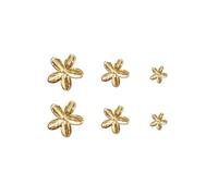 XFSRG Pendientes mujer set mini estrella cruz estrella de mar diseño múltiple pendientes pequeños combinables estilo personalizado para uso diario joyería delicada (Oro e1228)