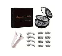 XFSRG Pestañas Postizas Magneticas Kit Pestañas Postizas Naturales Reutilizables Clip y pincel incluidos No Requiere Pegamento Fácil de Colocar