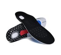 XFSRG Plantillas Deportivas Soporte Arco Transpirable y Amortiguación Óptima Ideales para Running Caminata Senderismo Gimnasio o Deporte Diario(Negro)