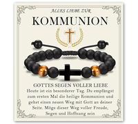 XFSRG Pulsera Cruz Para Niños Como Regalo Estiloso Para Bautizo Comunión O Confirmación Hecho (KOMMUNION)