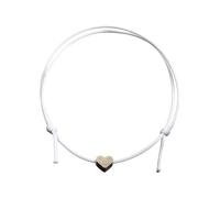 XFSRG Pulsera de Tobillo para Mujer con Diseño de Corazón Cadena de Tobillo Elegante para Todas las Ocasiones (Blanco)