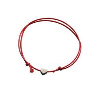 XFSRG Pulsera de Tobillo para Mujer con Diseño de Corazón Cadena de Tobillo Elegante para Todas las Ocasiones (Rojo)