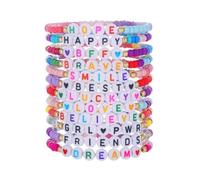 XFSRG Pulsera Mujer Colorida Con Mensajes Inspiradores Joyería Moda Para Amigas Y Madres Regalos Originales Para Mujer