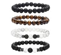 XFSRG Pulsera Mujer Con Piedras Naturales Elegantes Para Moda Joyería Pulseras Ideal Para Regalos Originales Para Mujer y Navidad