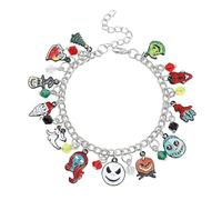 XFSRG Pulsera Mujer Encantadora Diseño Navideño Colores Vibrantes Joyería Moda para Fiesta y Uso Diario