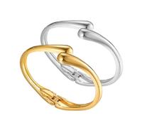 XFSRG Pulsera Mujer Moderna Elegante Diseño Abierto en Oro para Joyería de Mujer Ideal para Eventos Especiales y Uso Diario