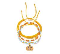 XFSRG Pulsera Personalizada Mujer Con Diseño De Calabaza Y Fantasma En Colores Vibrantes Perfecta Para Moda Joyería Mujer Y Estilo Casual
