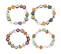 XFSRG Pulsera Personalizada Mujer Con Diseños De Halloween Brazalete Colorido Para Moda Joyería Mujer Ideal Para Fiestas Y Celebraciones