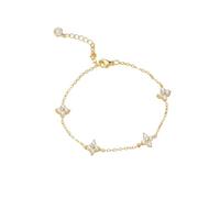 XFSRG Pulsera Señoras Plata Elegante Diseño De Estrellas Con Cadena Ajustable Para Mujer Moda Joyería ()