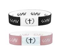 XFSRG Pulseras con Versículos Bíblicos para Mujeres y Hombres con Chip NFC Pulsera Cristiana Accesorio de Fe para Cristianos y Católicos Ideal para La Iglesia y el Uso Diario (Negro)