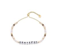 XFSRG Pulseras de Alfabeto Mujer Cuentas Pulsera Ajustable Apilables Amigas Originales Regalos Cumpleaños for Friend Sister Daughter Wife Mum (Blanco 2)