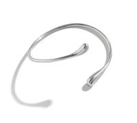 XFSRG Pulseras Mujer Metal Forma de Gota Brazalete para el Antebrazo Moderno para Fiestas Celebraciones y Citas