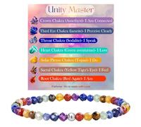 XFSRG Pulseras Mujer Piedras Naturales Cristal Pulsera de Cuentas Colorido Regalo de Cumpleaños San Valentín