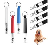 XFSRG Silbatos para Perros,4 Unidades,Silbato Antiladridos con 4 Cordones, silbatos ultrasónicos Ajustables Ideal para Entrenamiento Antiladridos