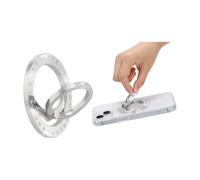 XFSRG Soporte Magnético Móvil de Aleación con Diseño Elegante Anillo Giratorio 360 Grados para Teléfonos Accesorio de Moda para Smartphones (Plata)