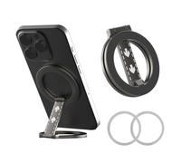 XFSRG Soporte para Movil Doble Cara Magnética Plegado en Z Ajuste Multiángulo Fuerte Adsorción Compacto y Portátil para Cocina Fitness Navegación en Coche