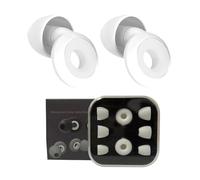 XFSRG Tapones Oídos Ruido Dormir Hechos de Siliciona Flexible Ultrasuaves Reutilizables para Conciertos Viajar Trabajo y concentración con 3 pares de Almohadillas (Blanco)