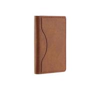 XFSRG Tarjetero Magnético Adhesivo para Móviles Elegante Cartera de Tarjetas para Teléfonos Ideal para Uso Diario y Viajes(Marrón)