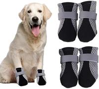 XFSRG Zapatos Perro con Malla Transpirable Correas Reflectantes Resistente al Desgaste de Protector Patas Perro para Pequeños Medianos y Grandes