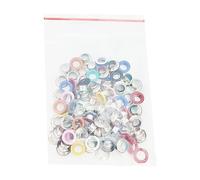 XFUYI 100 Piezas de Ojales de Metal de 5 mm de diámetro Interior, Ojal de Forma Redonda para Hacer Tarjetas de álbumes de Recortes, Manualidades, decoración de Cuero