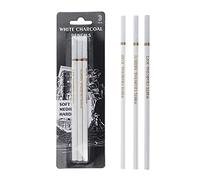 XFUYI 3 lápices de carbón para bocetos lápices de Madera de carbón Suave/Medio/Duro para Artistas Dibujos bocetos Mezclas de Madera