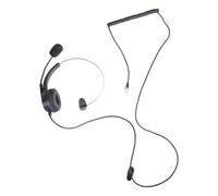 XFUYI 4-Pin RJ11 Monoaural con Cable r Centro de Llamadas Teléfono Auriculares Auriculares BK ABS Metal