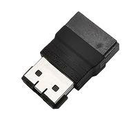 XFUYI Adaptador eSATA 7 Pines, Conector eSATA Hembra a Macho para Transferencia de Datos más rápida, ABS+Metal de Alta Velocidad