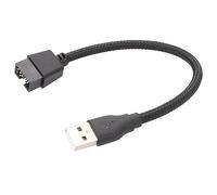 XFUYI Cable Adaptador de extensión de Placa Base USB A Macho a 9 Pines Macho Transferencia de Datos de Alta Velocidad Fácil de Usar