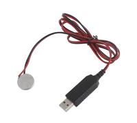 XFUYI Cable de Carga de batería de 3 V a USB de 200 cm Reemplazo de batería de 3 V para Producto de batería de botón