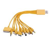 XFUYI Cable USB móvil 10 en 1 Cable de Carga múltiple Cable múltiple Cable de Carga rápida USB múltiple 23 cm/9,06 Pulgadas