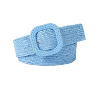 XFUYI Cinturón de Cintura para Mujer con Hebilla Colorida, cinturón Trenzado para Vestir, cinturón de Cintura Playero para Mujer